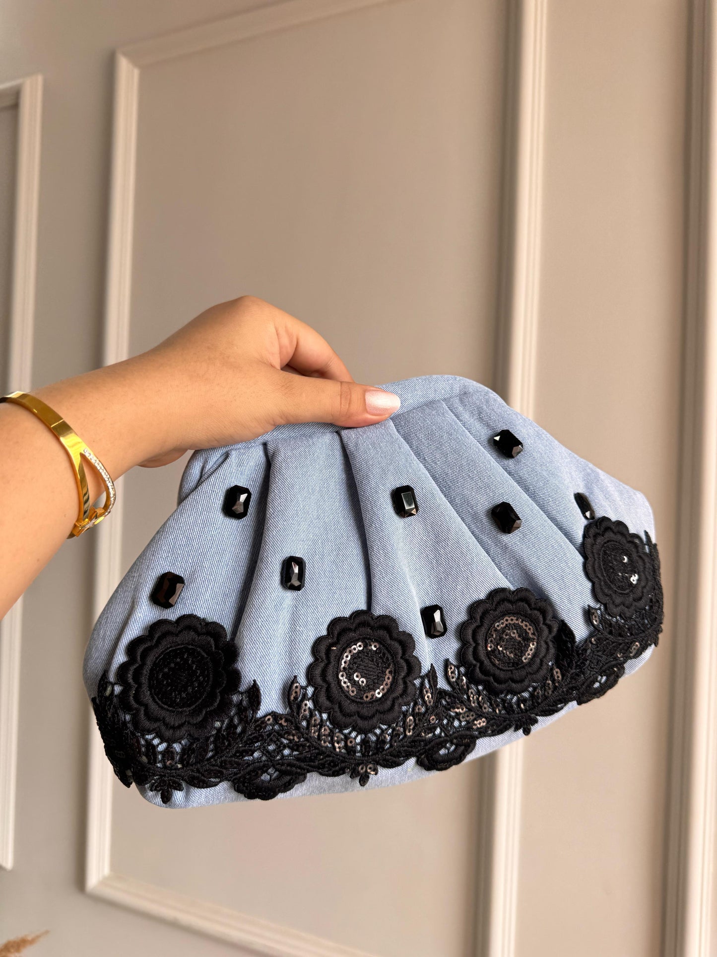 MIDNIGHT GLAM STONE BAG