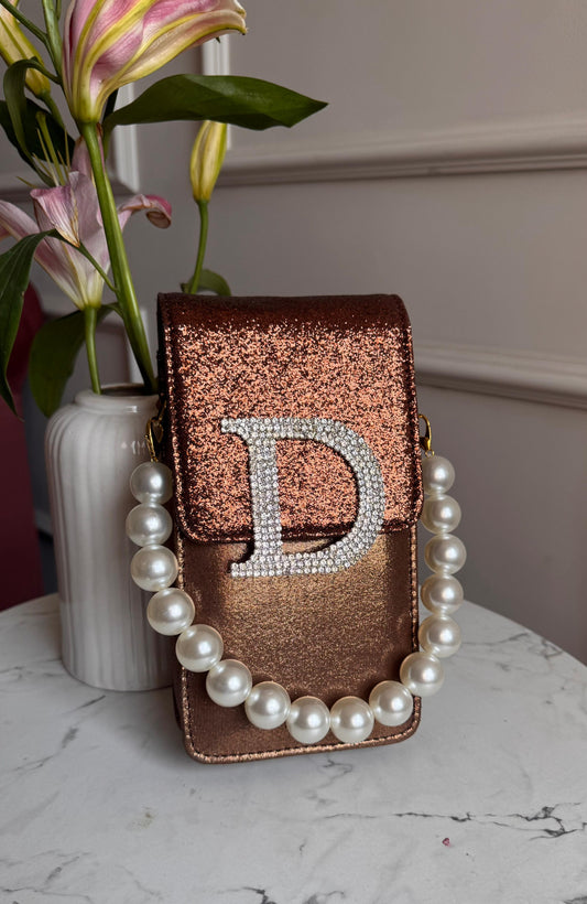 Personalised Glitter Mobile Sling