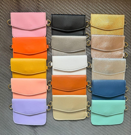 Personalized Phone case & Card holder slings - Pookie bow