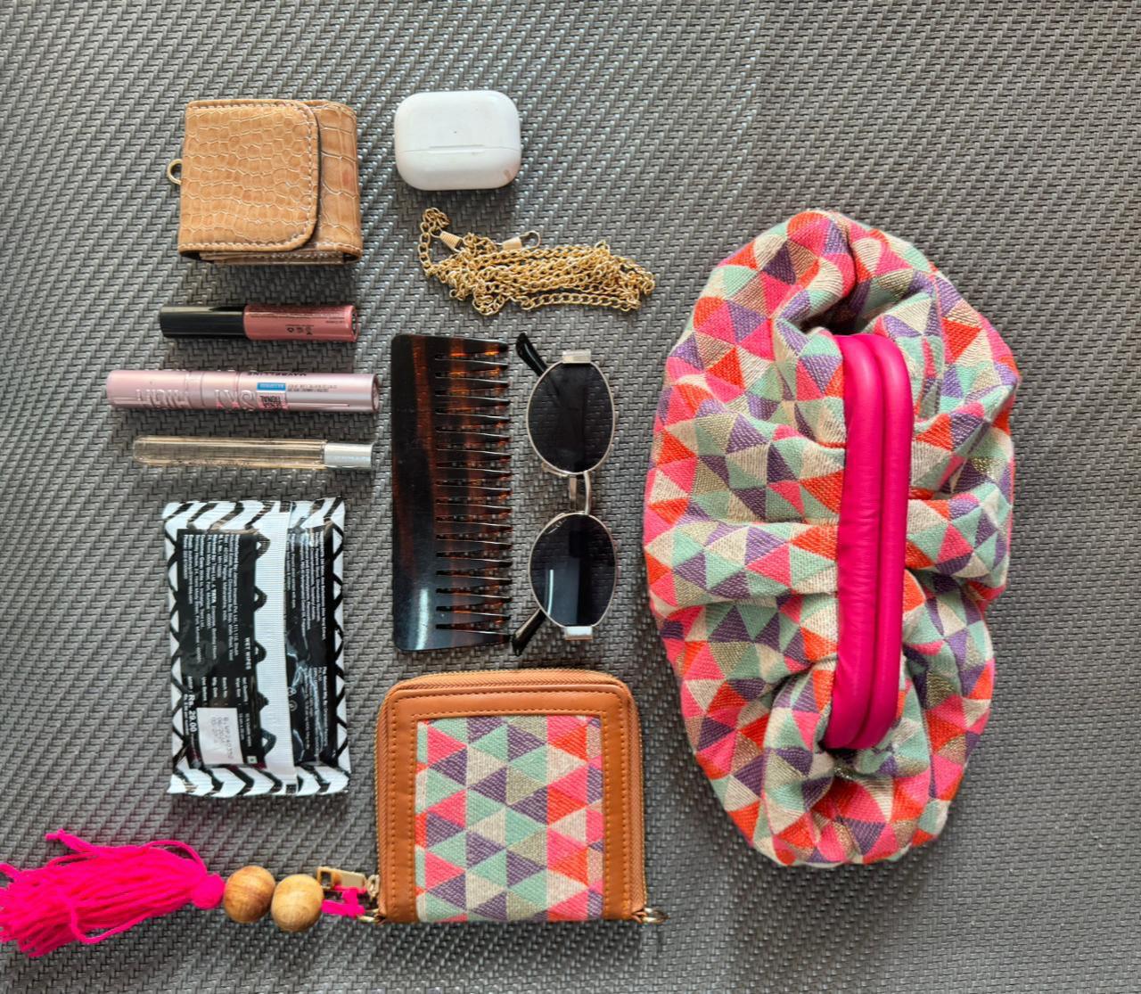 Jacquard Vintage CLOUD bag - Red Wonder