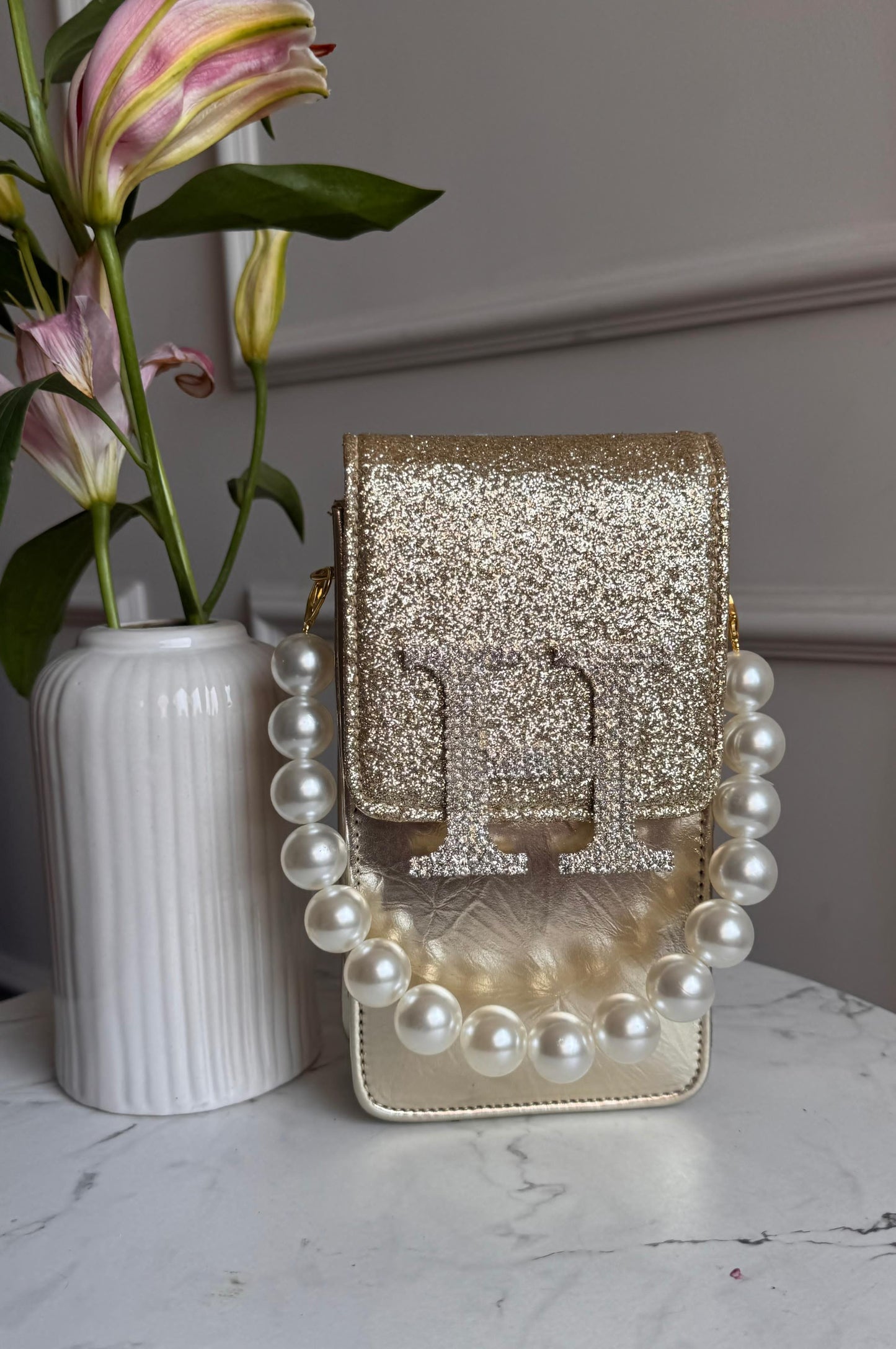 Personalised Glitter Mobile Sling