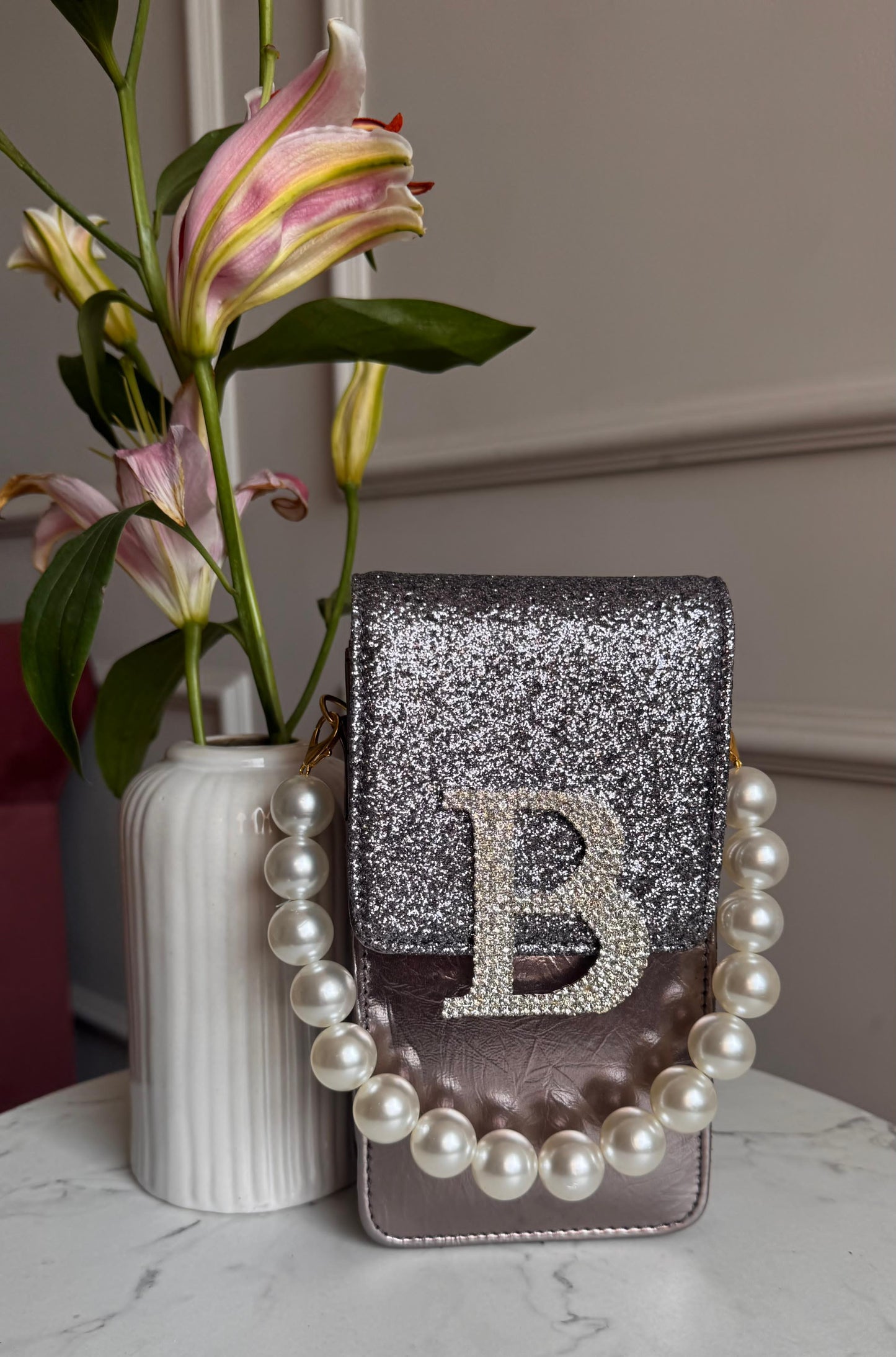 Personalised Glitter Mobile Sling