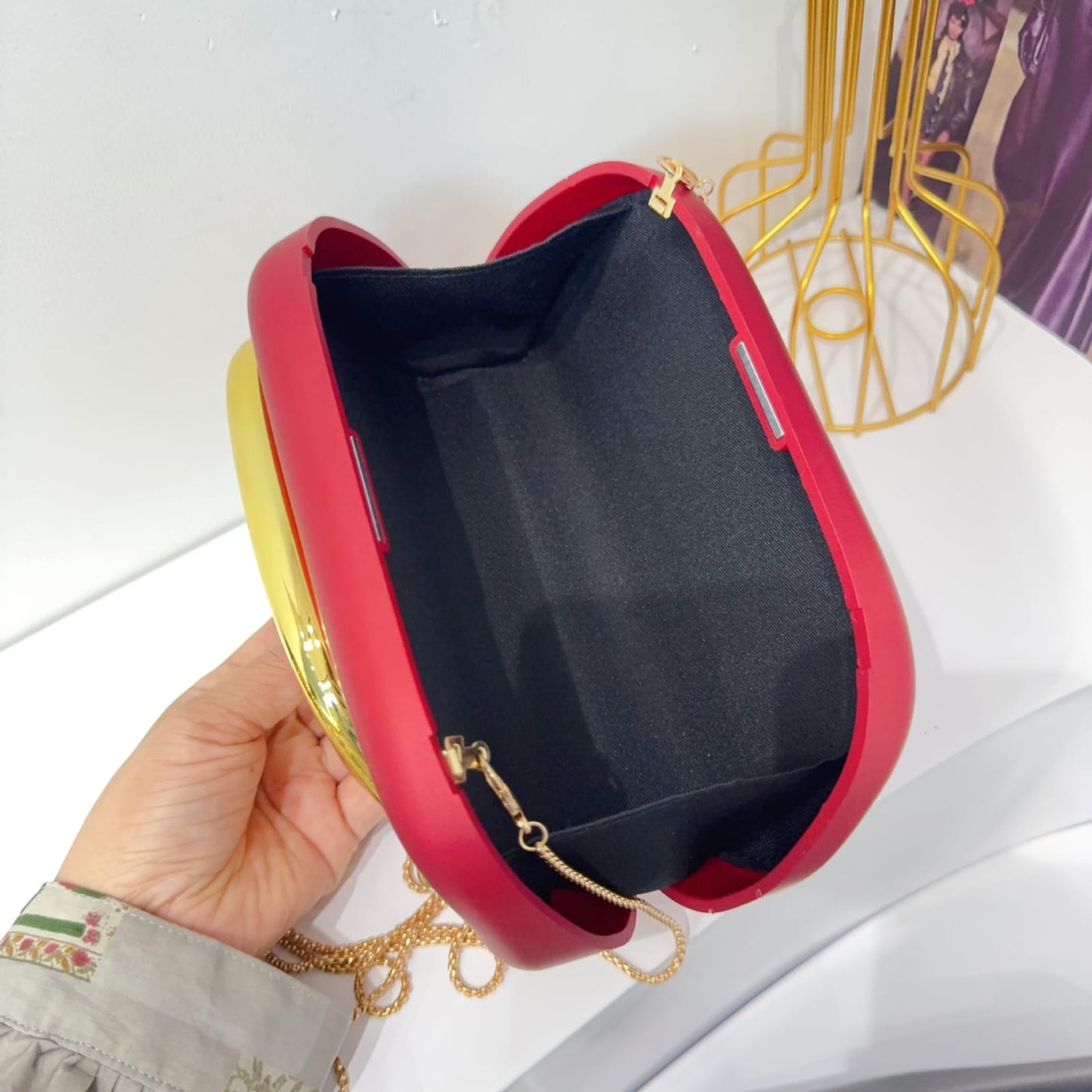 Zara Signature Drop handy clutch bag