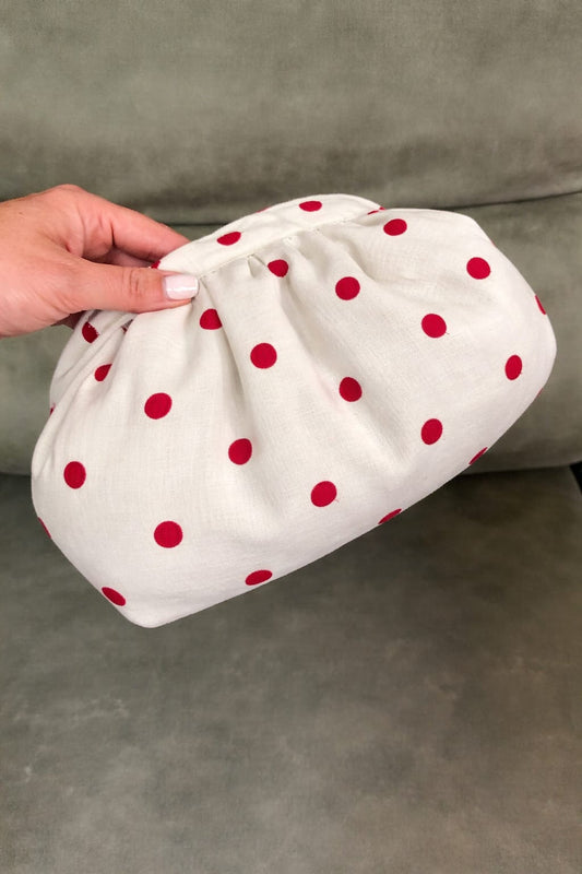 Embroidered polka dots Cloud Batua Bags