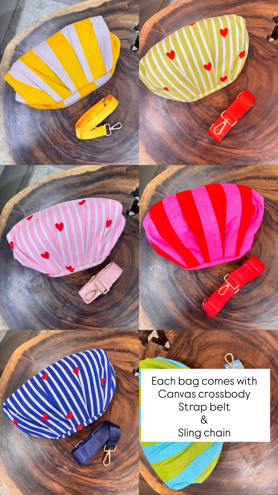 Candy Pop Stripes Cloud Batua Bags