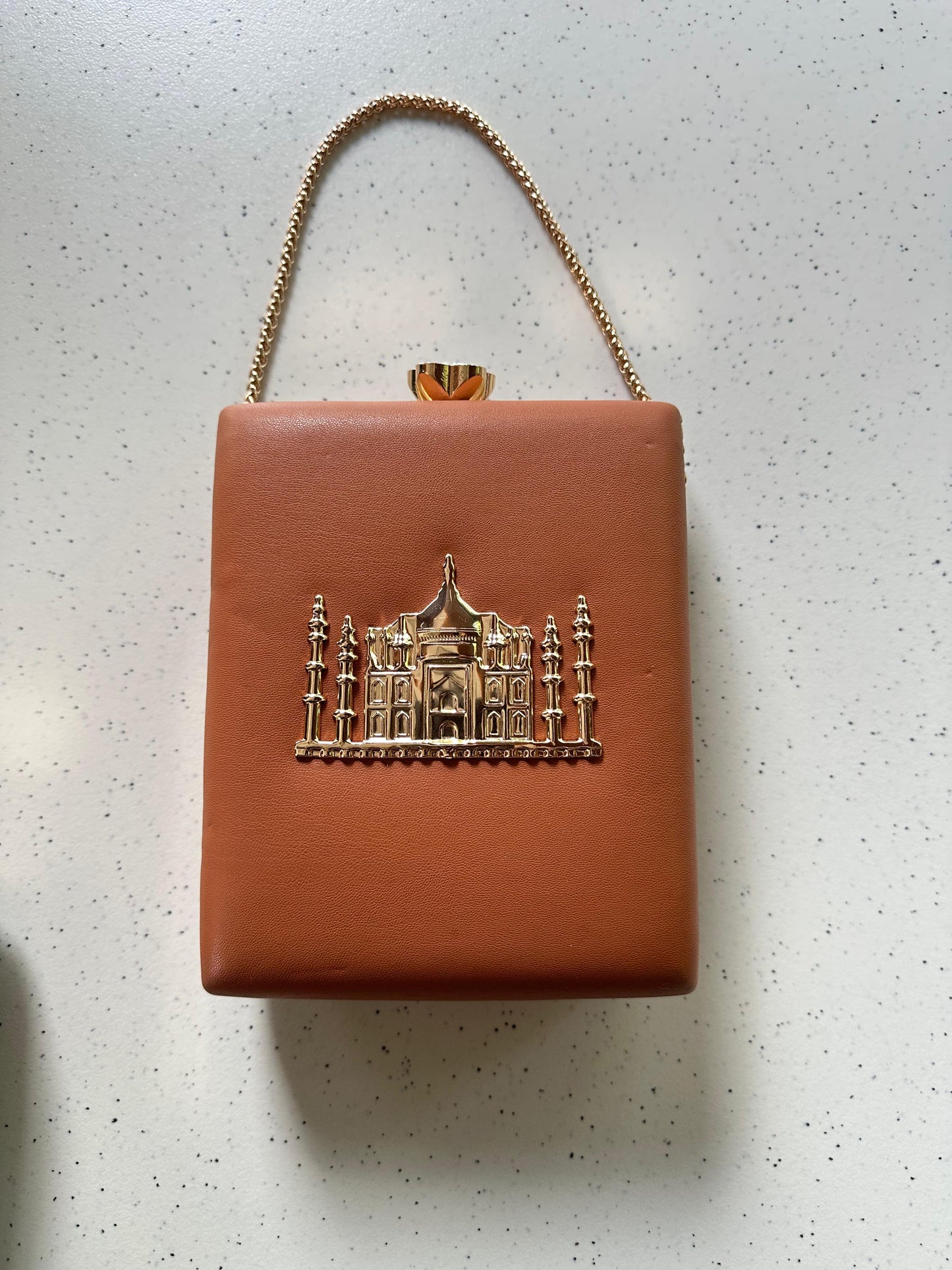 THE TAJ MAHAL premium leather base with gold metal logo engraved - LIMITED EDITION