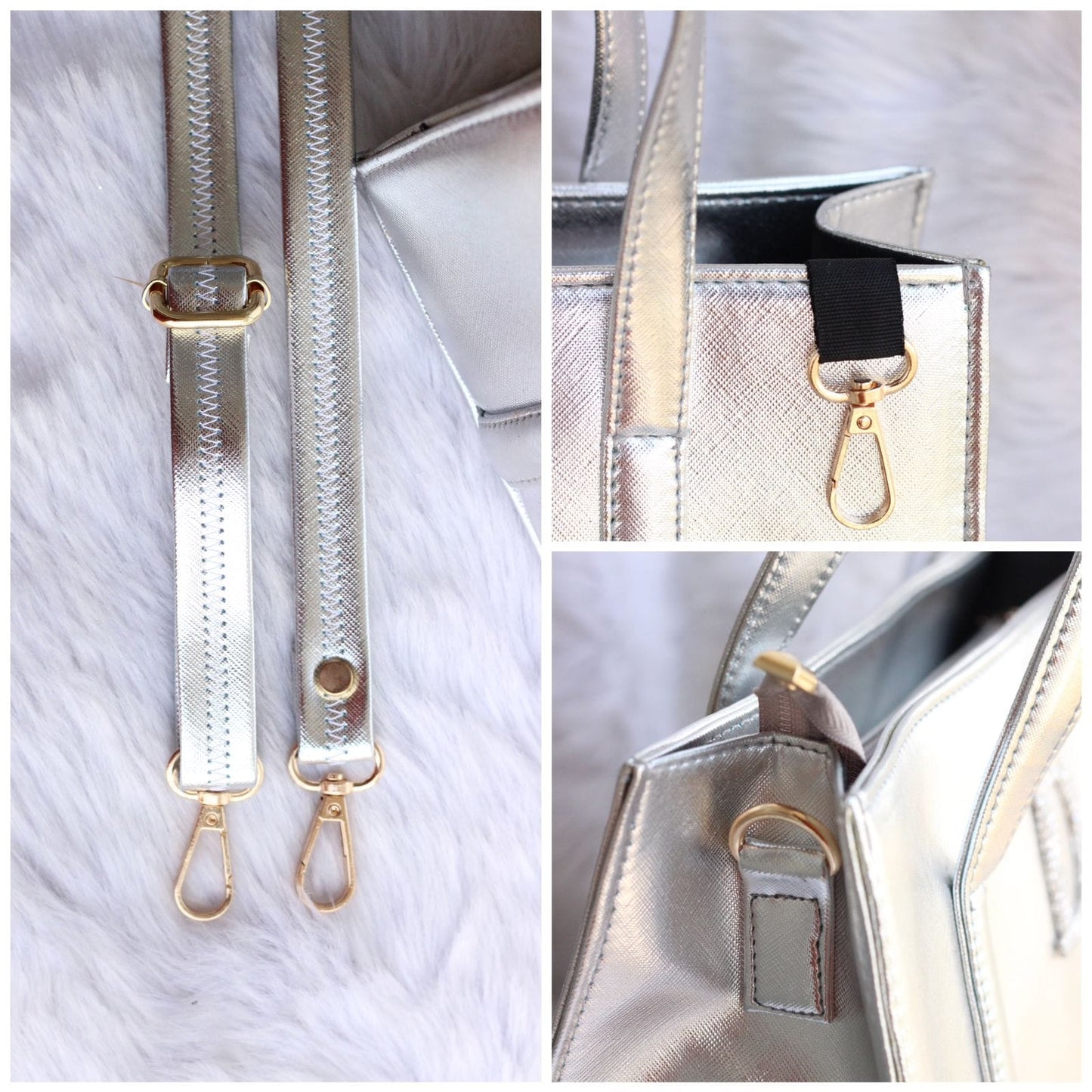 Classic golden METALLIC tote bag