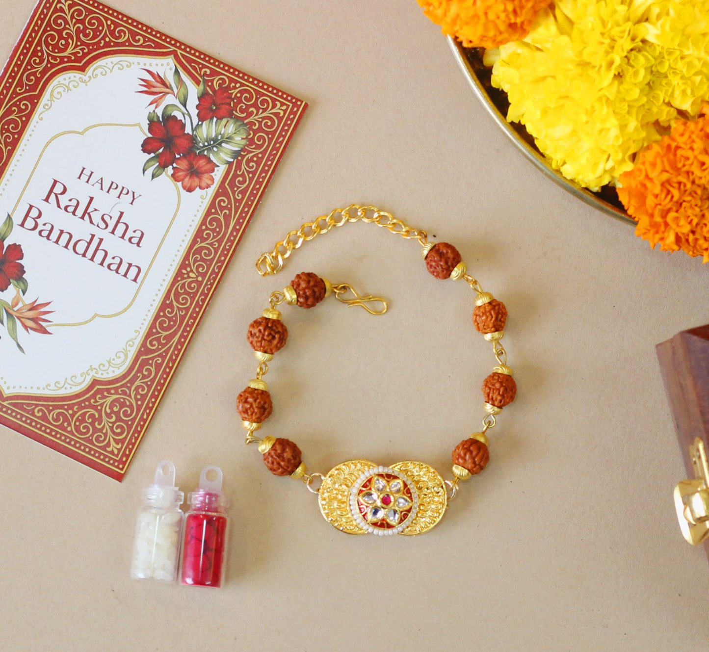 RUDRAKSHA BRACELET RAKHI
