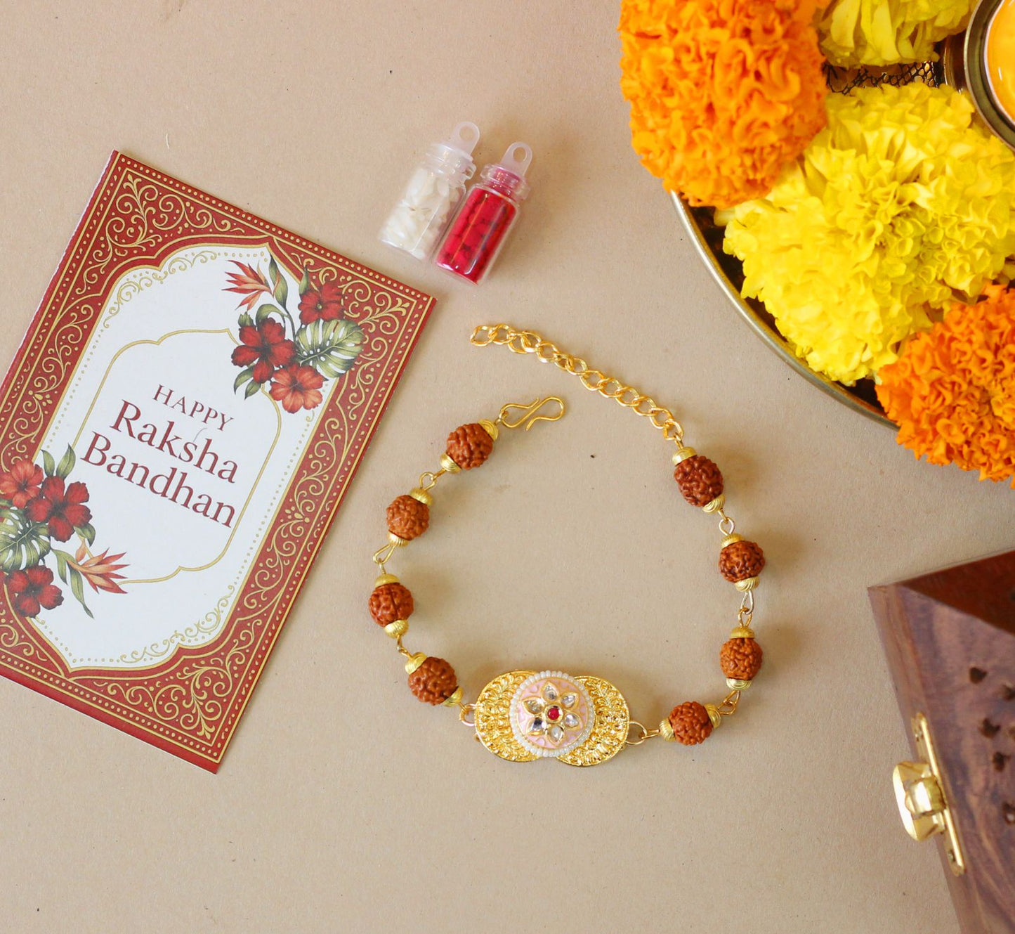 RUDRAKSHA BRACELET RAKHI