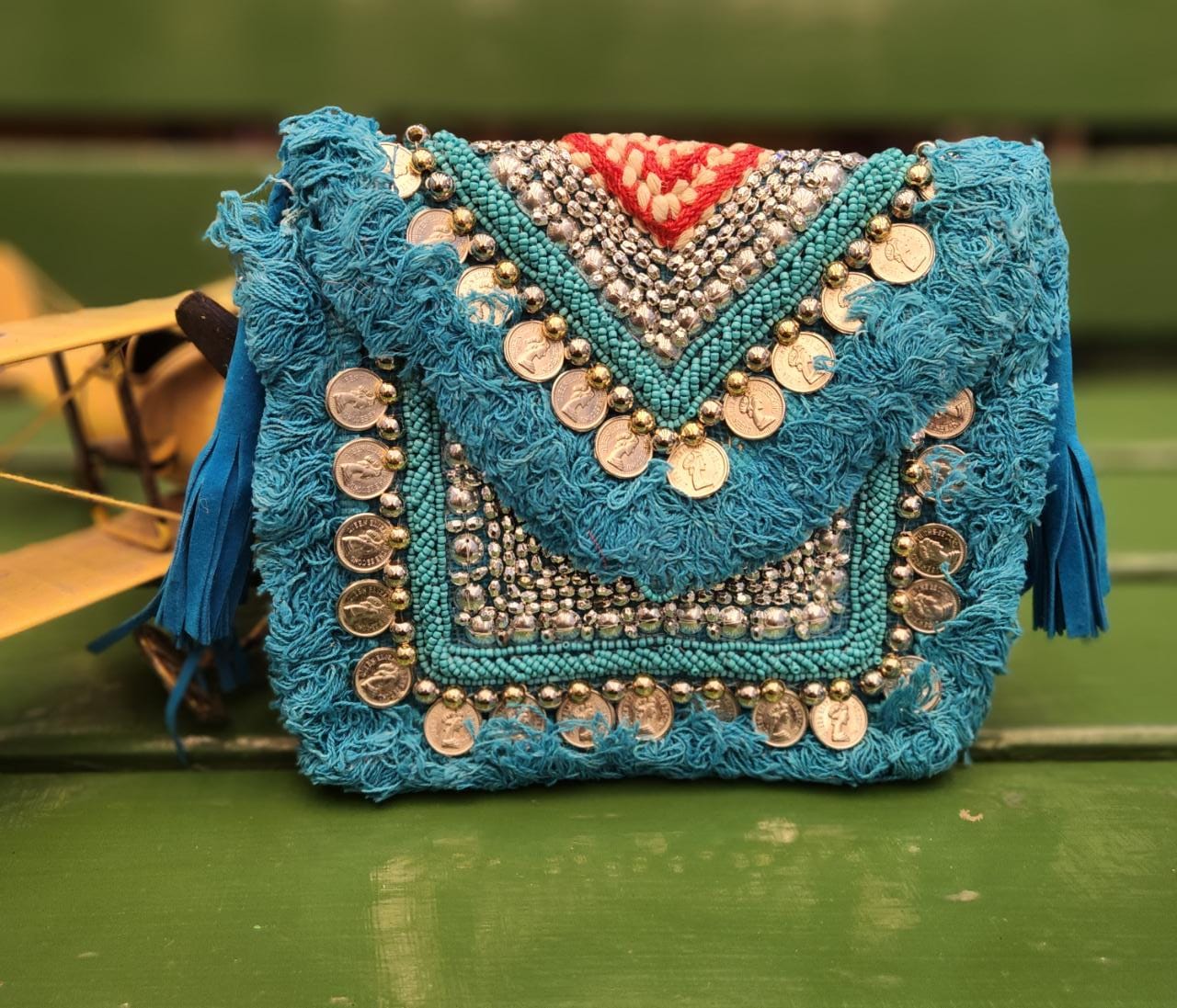 Boho cheap clutch bag