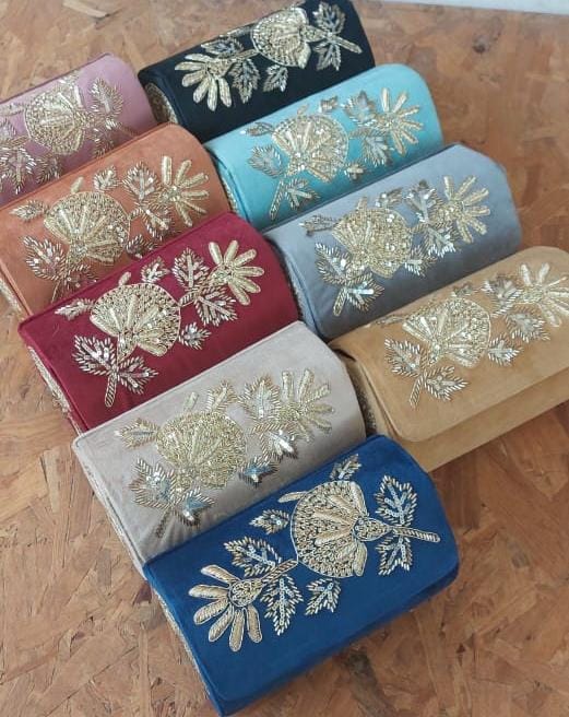 BESTSELLER embroidery work suede sling bags