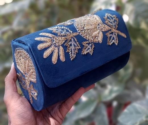 BESTSELLER embroidery work suede sling bags