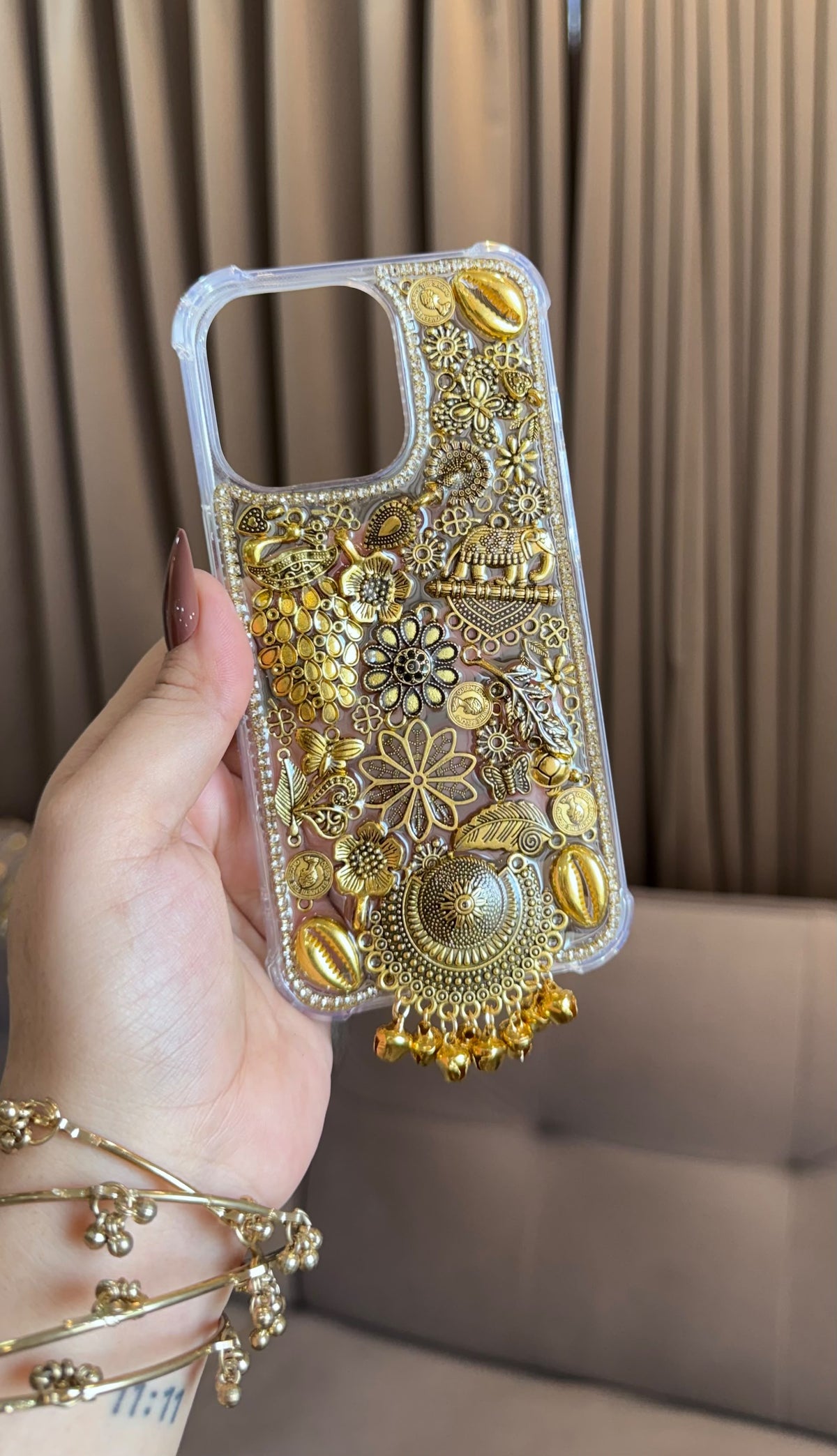 Oxidised & Antique Embellishments PHONE COVER
