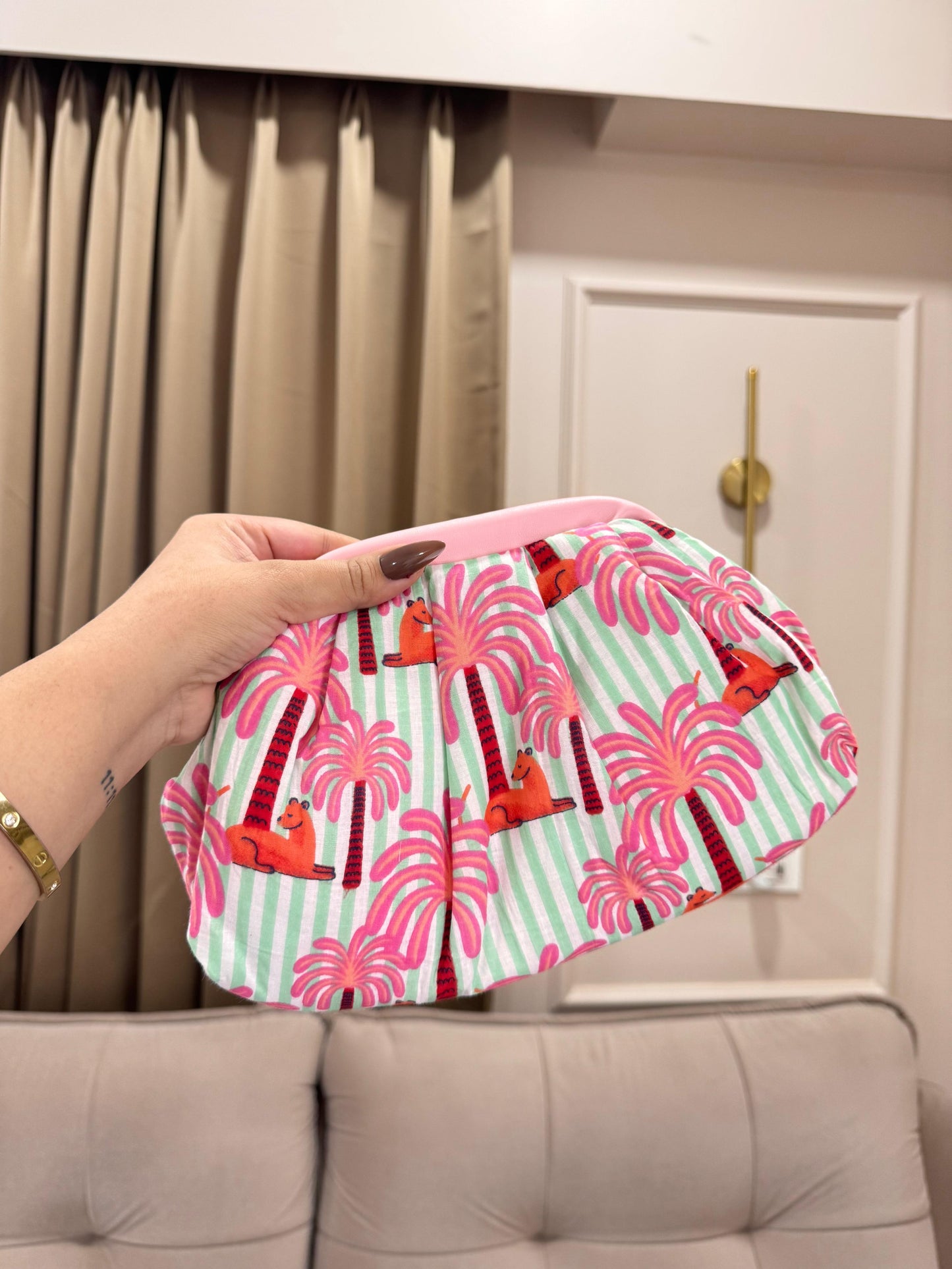PopArt Print Jungle Reverie Cloud Bag - Stripes