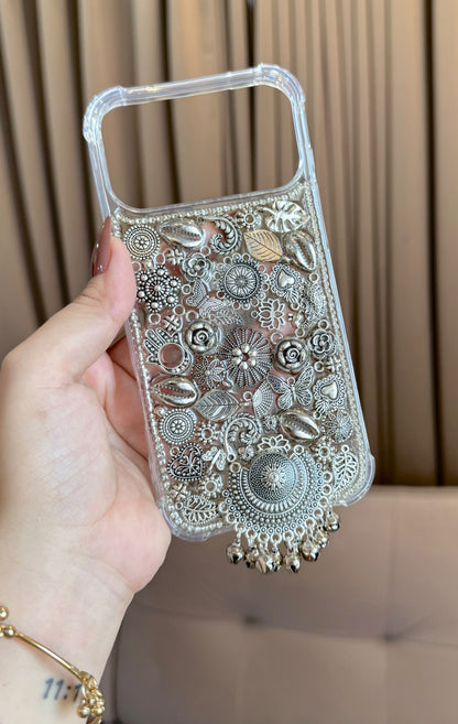 Oxidised & Antique Embellishments PHONE COVER