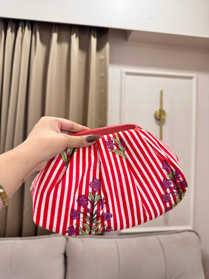 PopArt Print Jungle Reverie Cloud Bag - Stripes