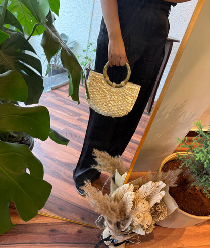 Ocean gleam coastal shell bag