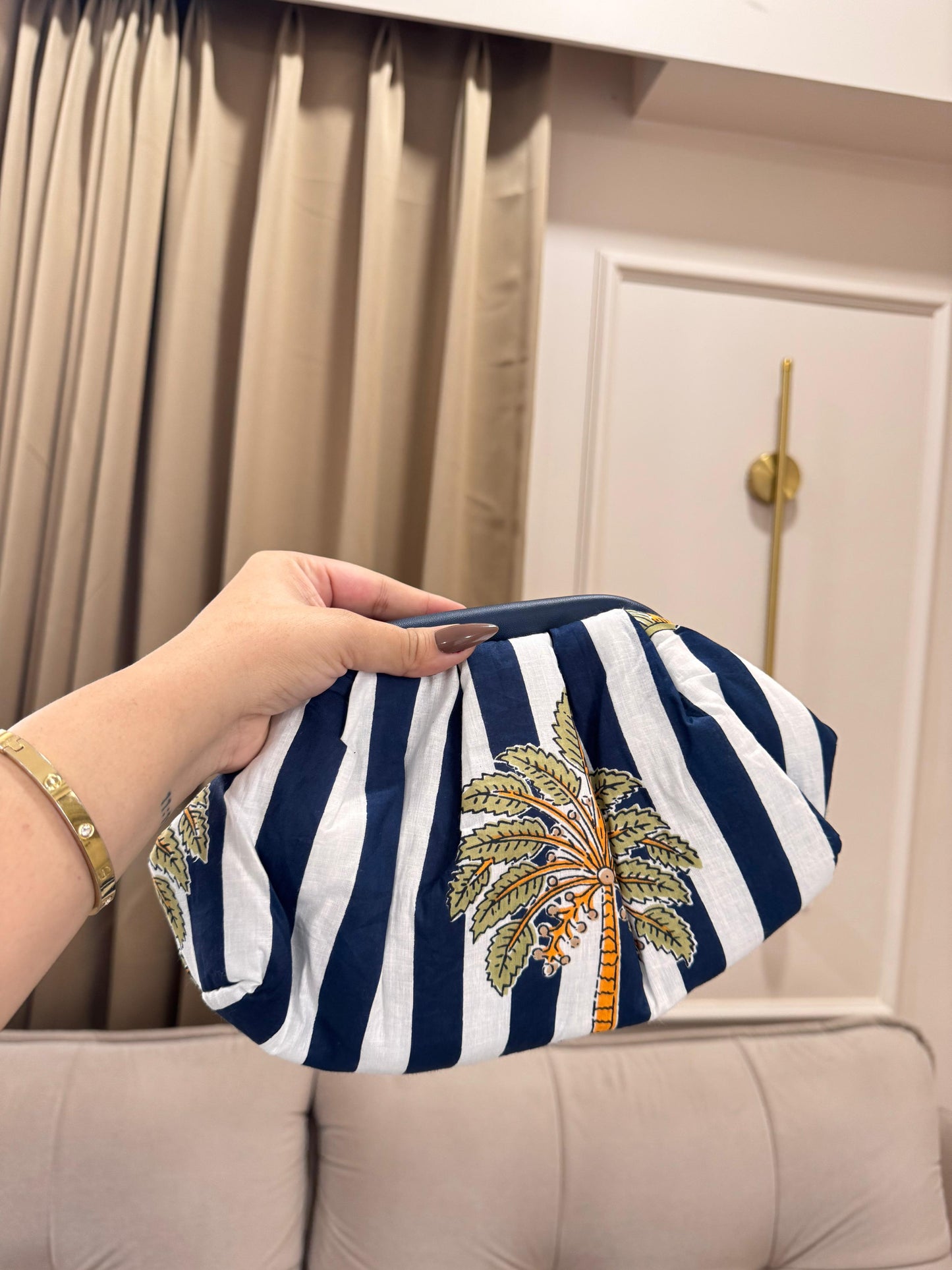 PopArt Print Jungle Reverie Cloud Bag - Stripes