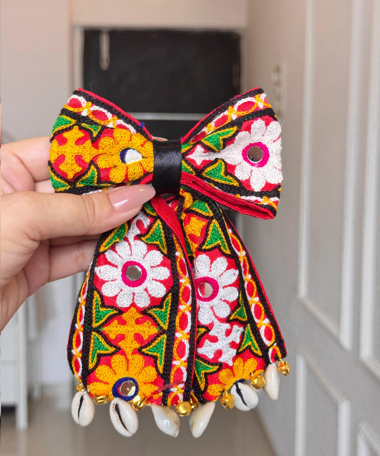 Handcrafted Hair Bow Clips - Garba & Dandiya nights special