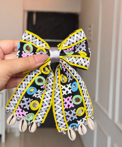 Handcrafted Hair Bow Clips - Garba & Dandiya nights special