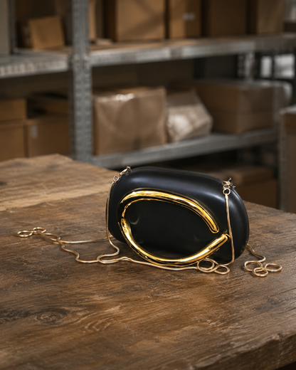 Signature Drop curve mini clutch