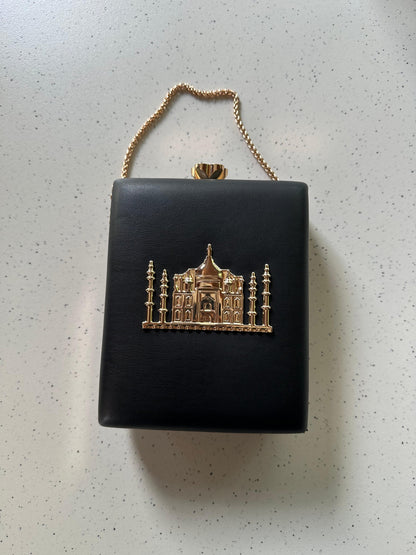 THE TAJ MAHAL premium leather base with gold metal logo engraved - LIMITED EDITION