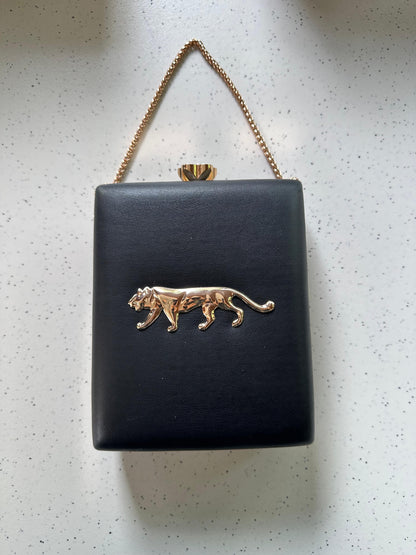 THE JAGUAR premium leather base with gold metal logo engraved - LIMITED EDITION