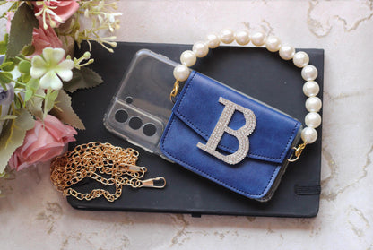 BLUE personalized Phone case & Card holder slings - STANDARD COLLECTION