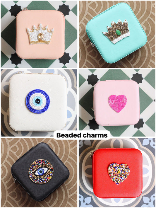 Mini customized Jewellery Organiser Boxes with charms