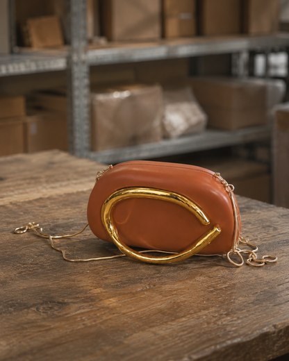 Signature Drop curve mini clutch