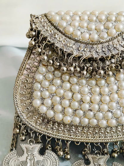 Royal Heritage Brass Pearl Sling Bag