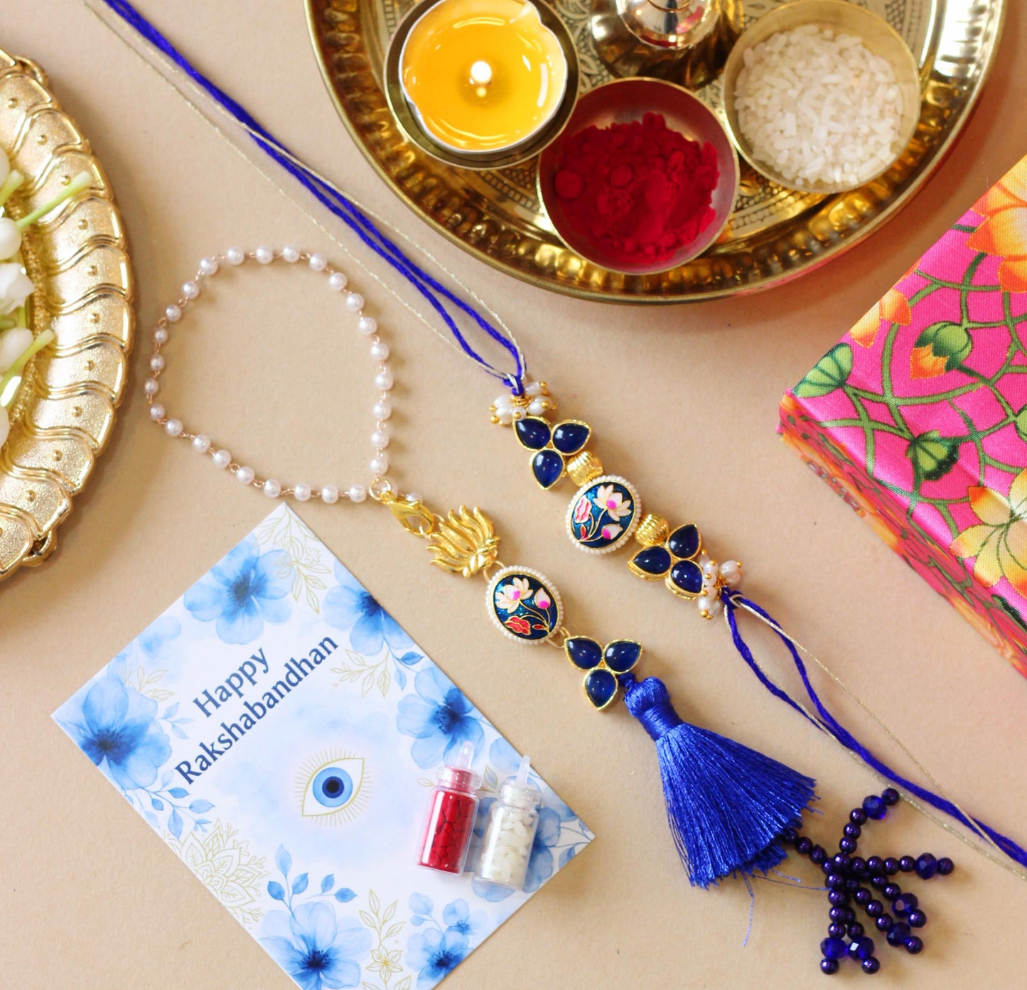 Together Forever Couple Rakhi Set