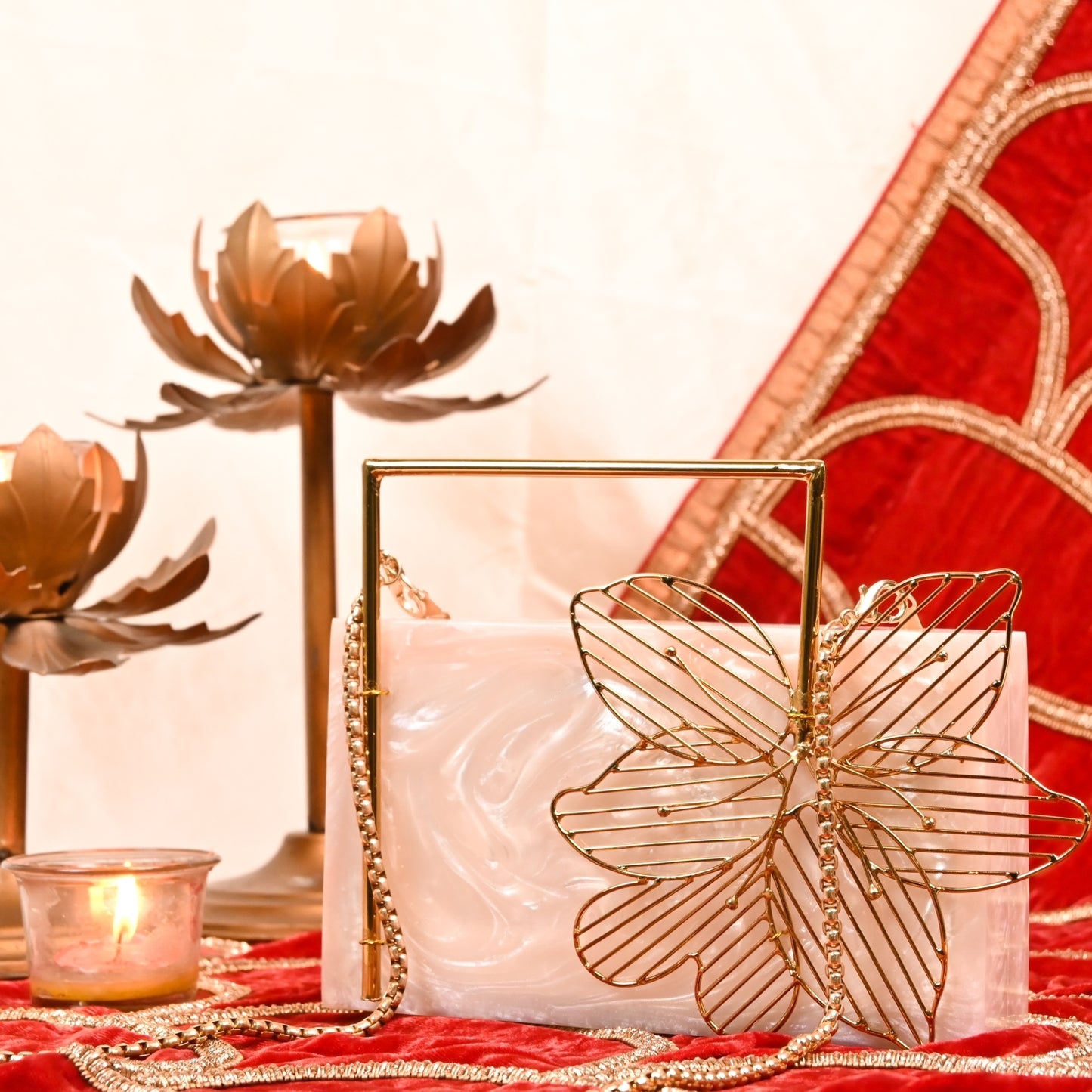 Rajkumari Clutch - Princess worthy elegance resin clutch