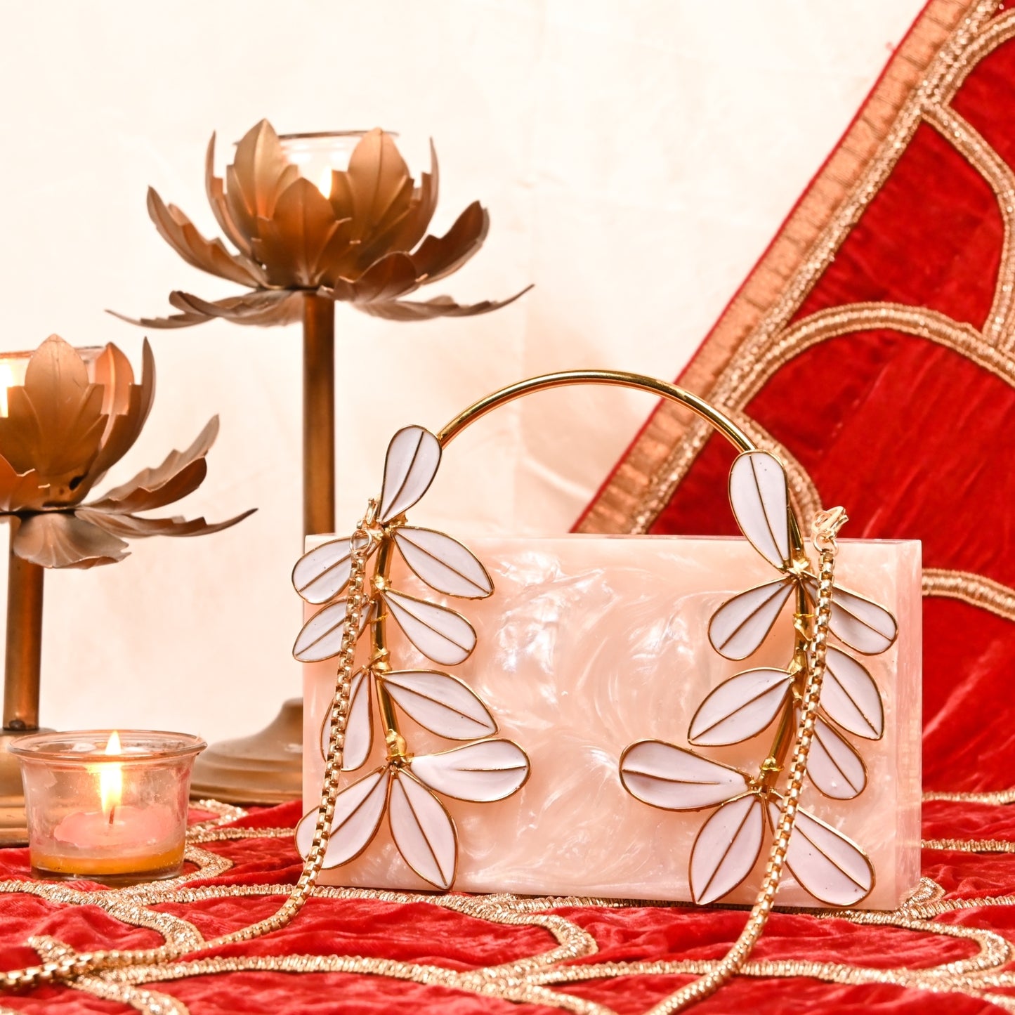 Rajkumari Clutch - Princess worthy elegance resin clutch