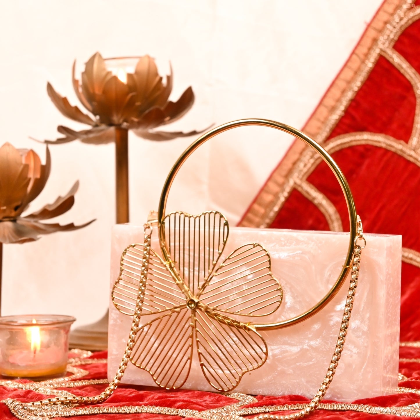 Rajkumari Clutch - Princess worthy elegance resin clutch