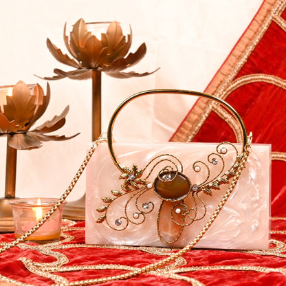 Rajkumari Clutch - Princess worthy elegance resin clutch