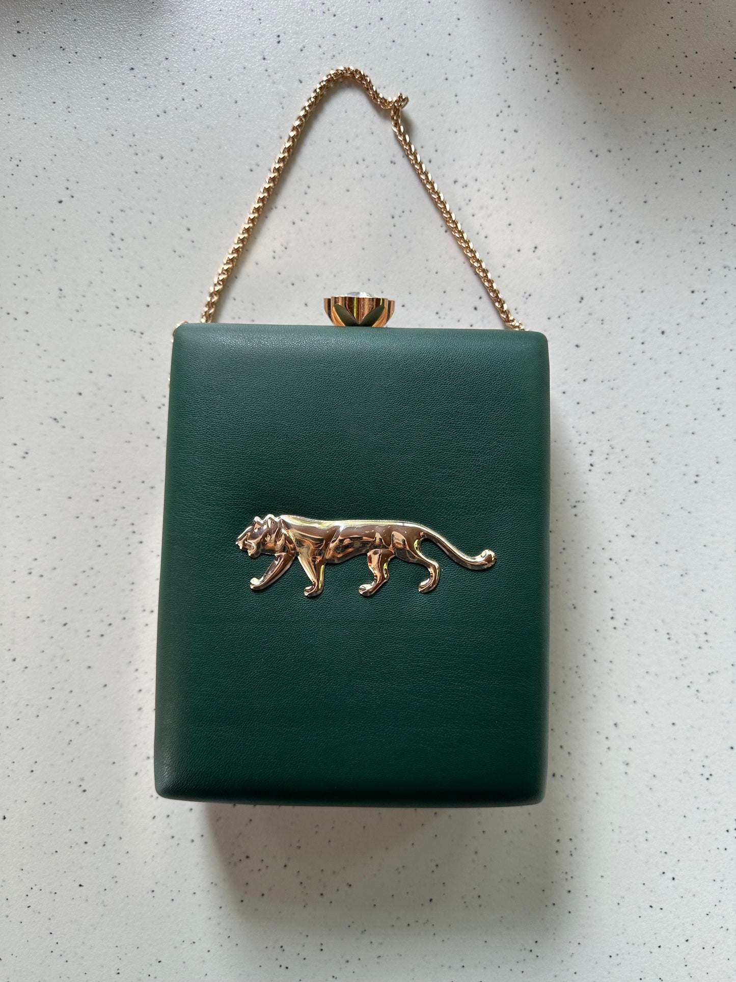 THE JAGUAR premium leather base with gold metal logo engraved - LIMITED EDITION