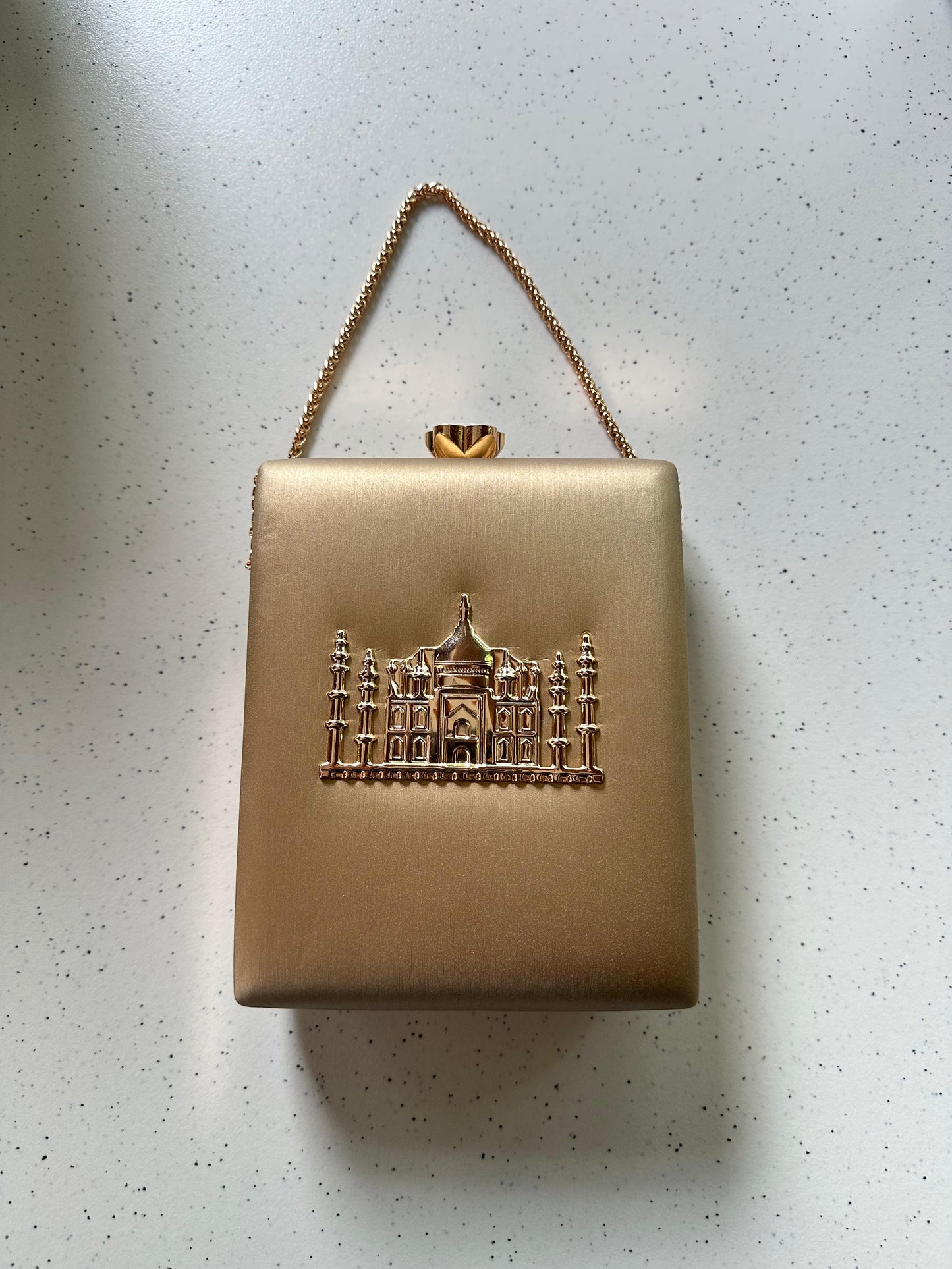 THE TAJ MAHAL premium leather base with gold metal logo engraved - LIMITED EDITION