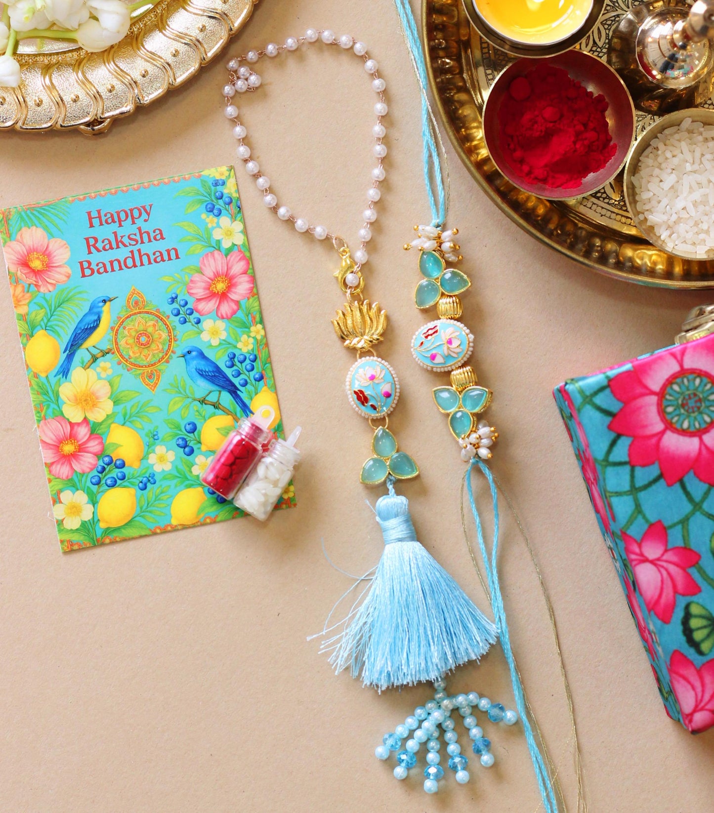 Together Forever Couple Rakhi Set