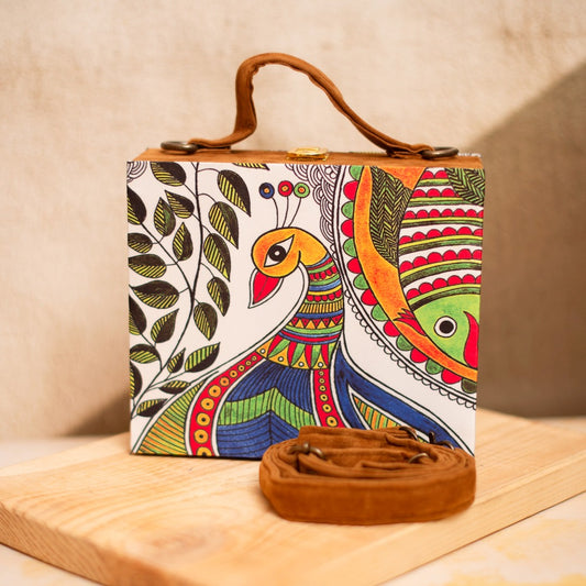 Printed Suitcase Pattern Clutch Bag - Style 5