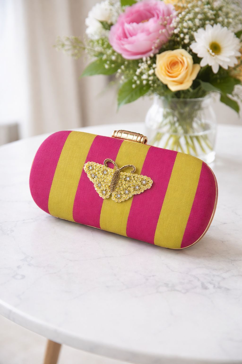 Candy pop box bag with butterfly