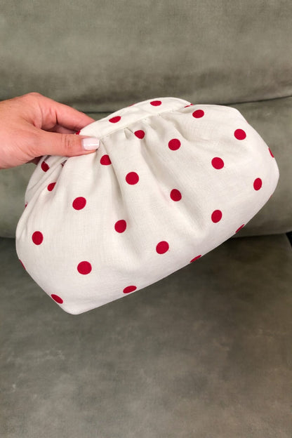Embroidered polka dots Cloud Batua Bags