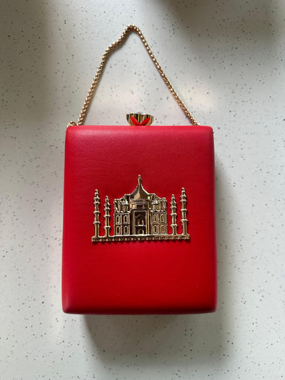 THE TAJ MAHAL premium leather base with gold metal logo engraved - LIMITED EDITION