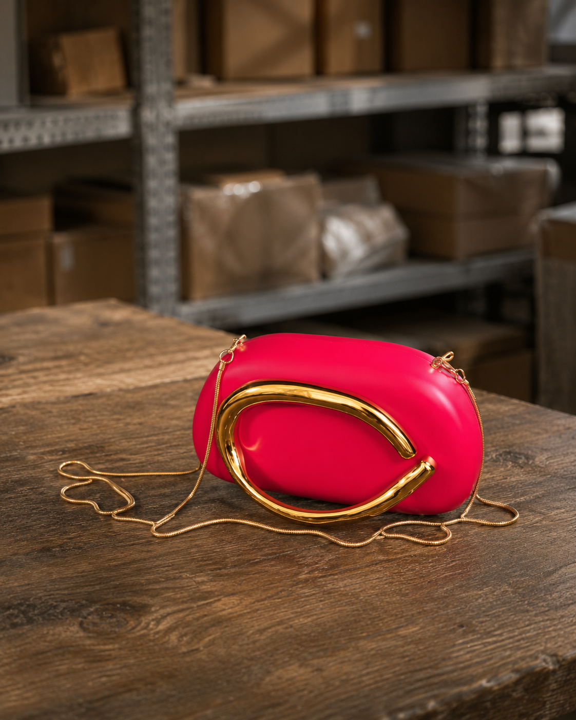 Signature Drop curve mini clutch