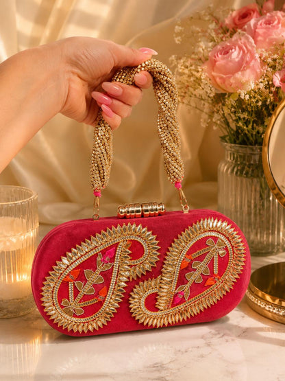 KERI Gota patti Clutch bag