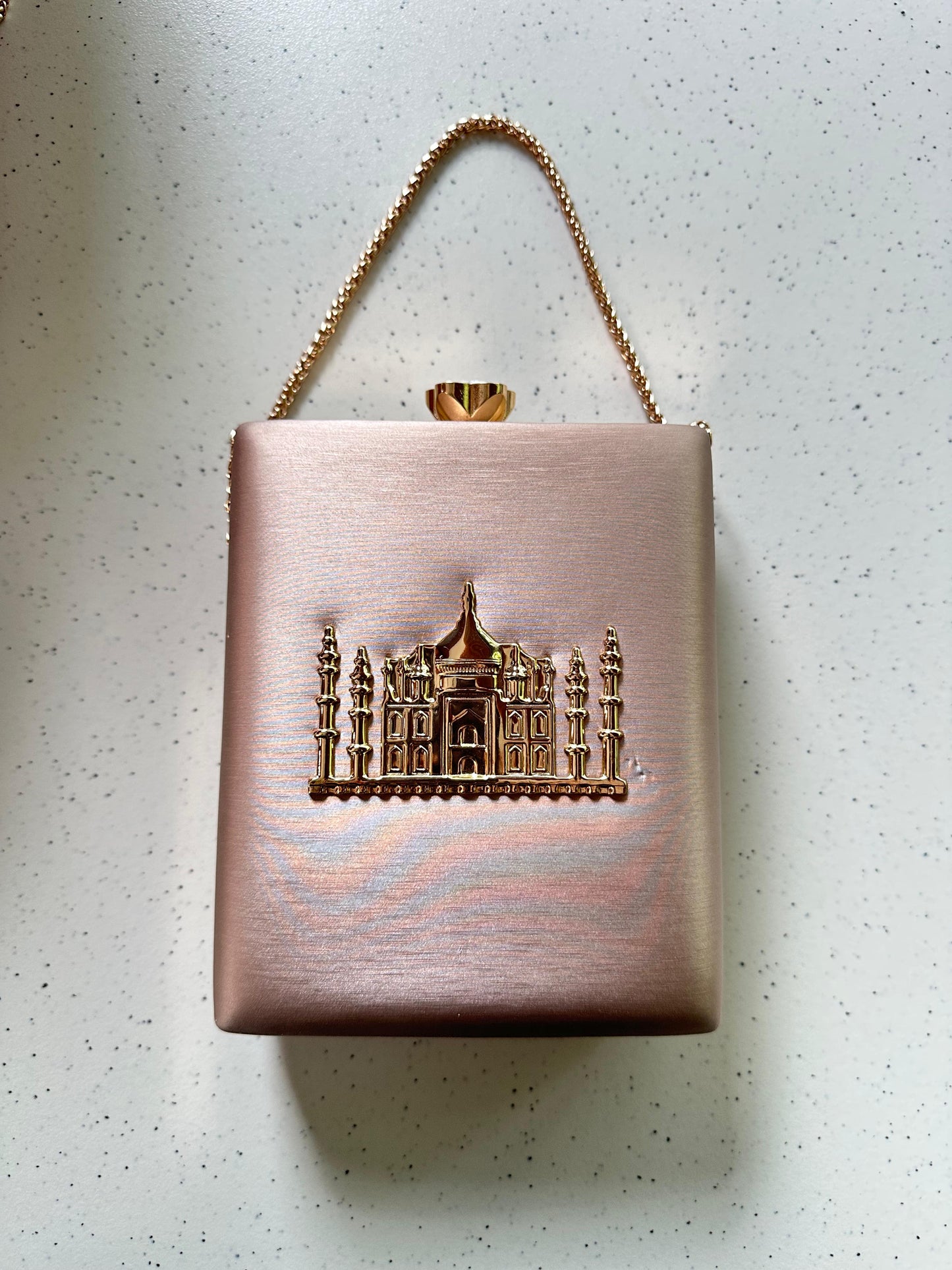 THE TAJ MAHAL premium leather base with gold metal logo engraved - LIMITED EDITION