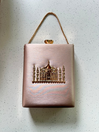 THE TAJ MAHAL premium leather base with gold metal logo engraved - LIMITED EDITION