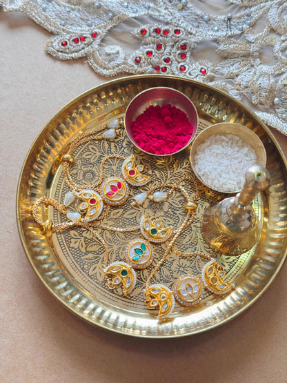 Crescent Kundan Rakhi