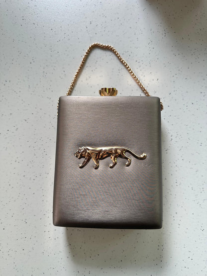 THE JAGUAR premium leather base with gold metal logo engraved - LIMITED EDITION
