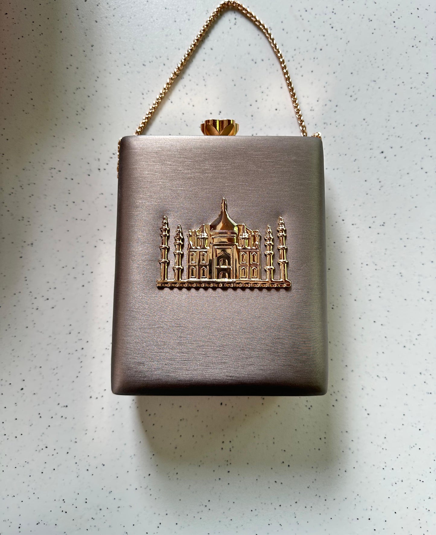 THE TAJ MAHAL premium leather base with gold metal logo engraved - LIMITED EDITION